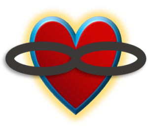 Polyamory heart and infinity symbol